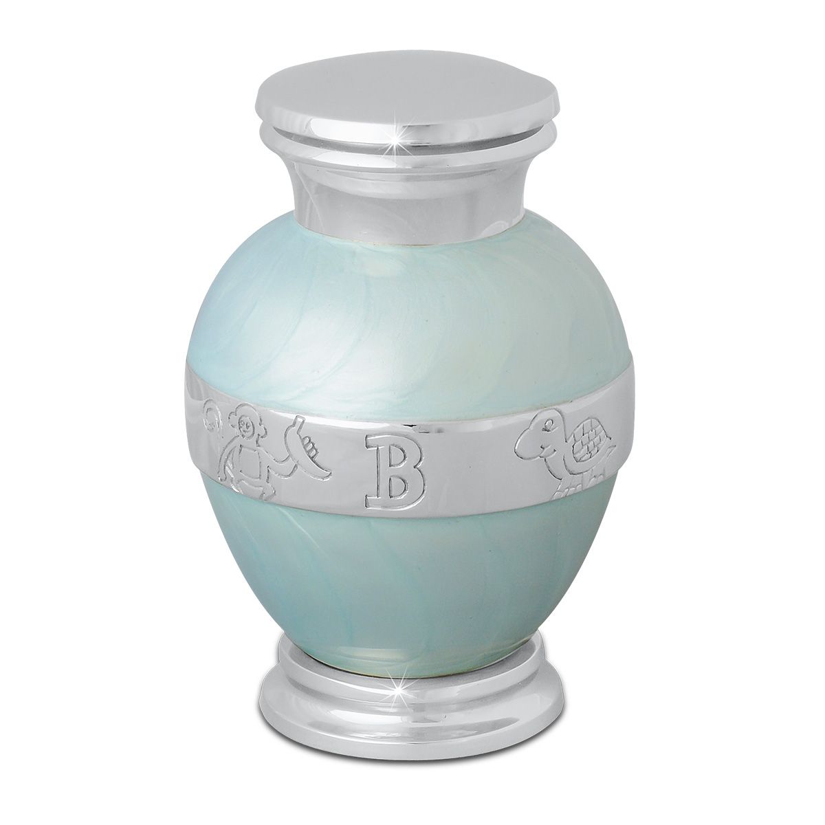 Protected Blue Infant Urn