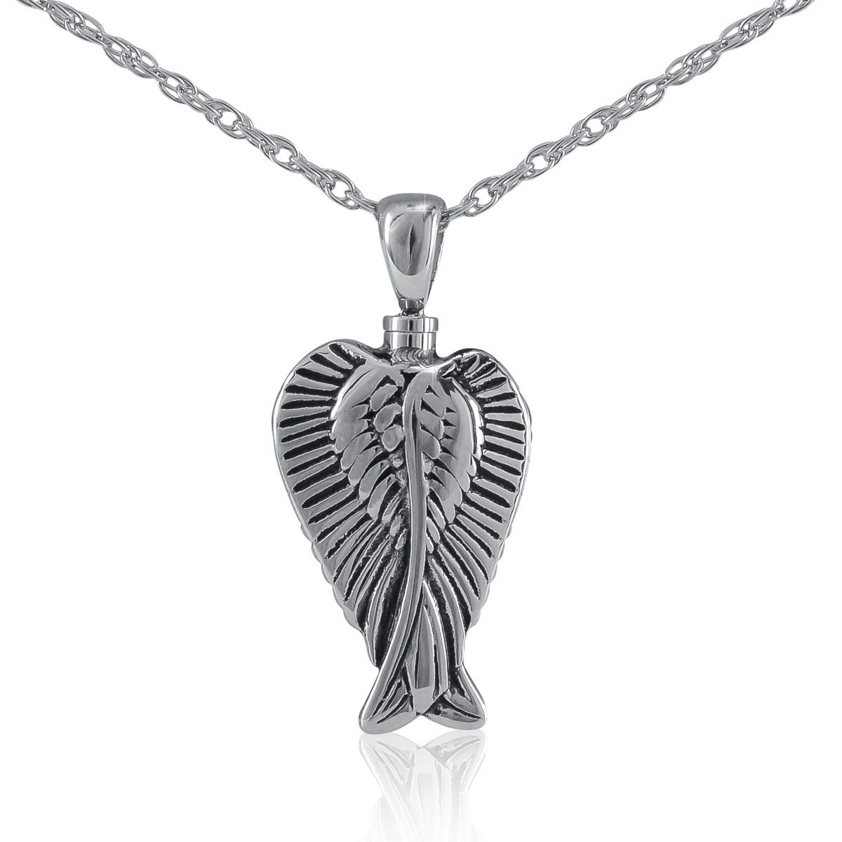 Cherished Angel Wings Silver Keepsake