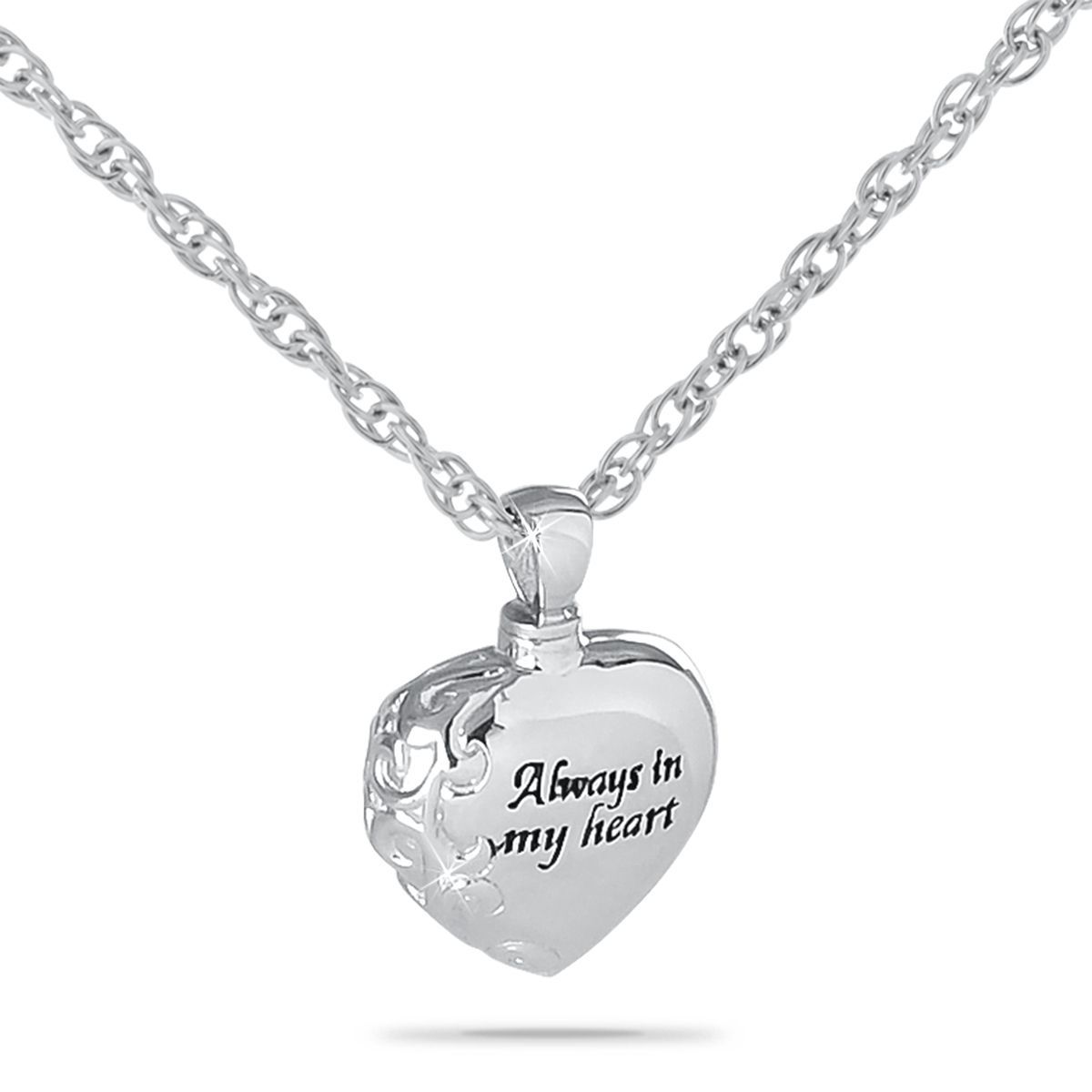 Always In My Heart Stainless Steel Pendant