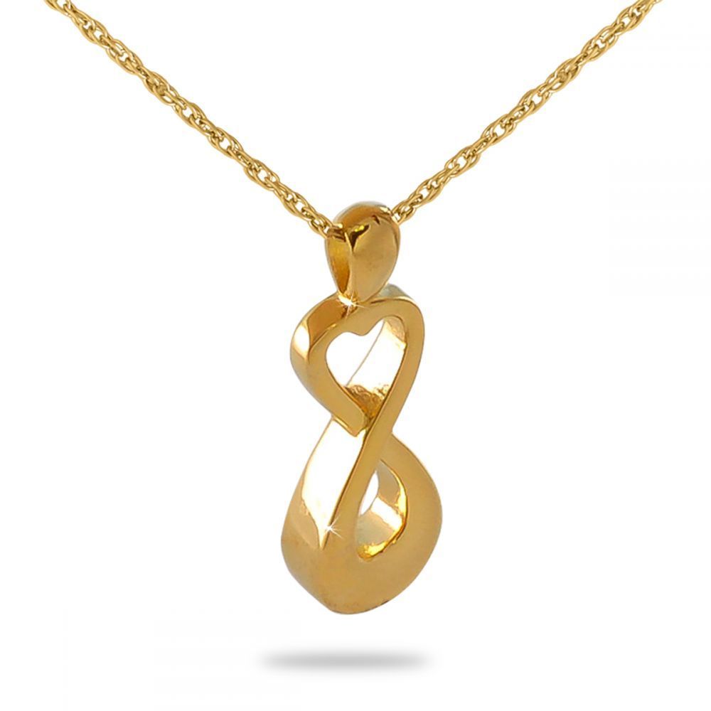 In Love Forever Gold Steel Pendant