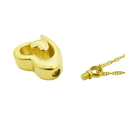 Solid Gold Love Lives On Pendant