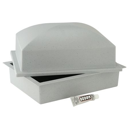 Single Burial Vault - Gray