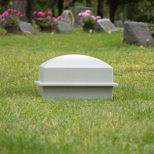 Single Burial Vault - Gray
