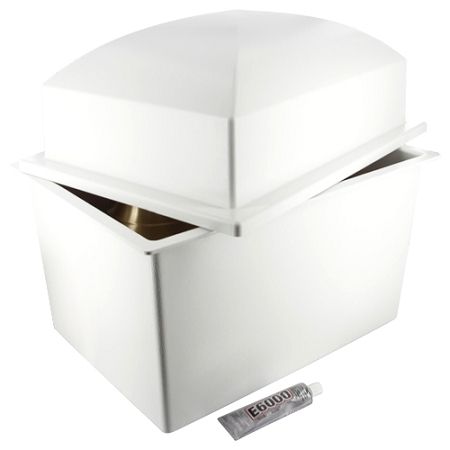 Double Burial Vault - White