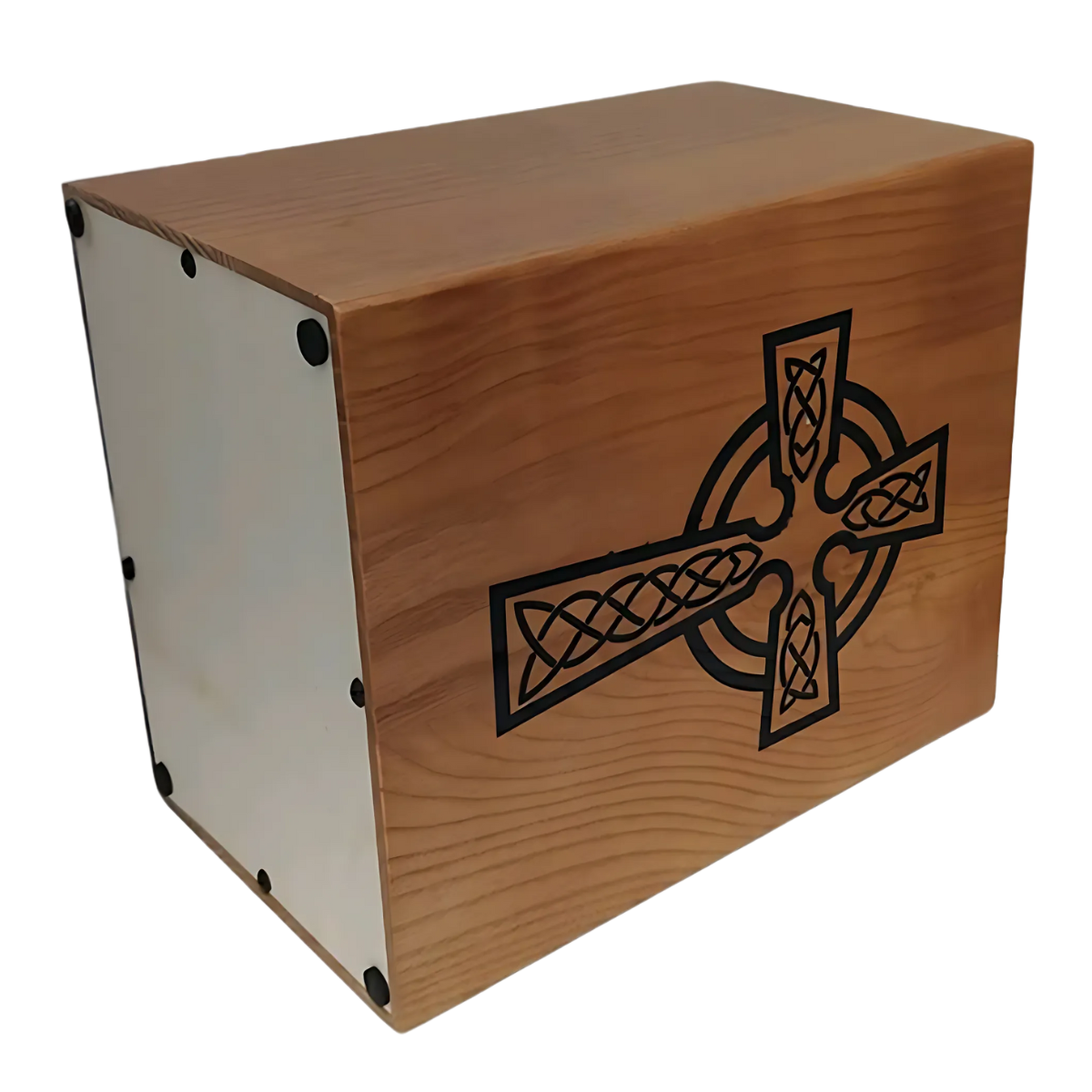 Celtic Cross Wooden Urn
