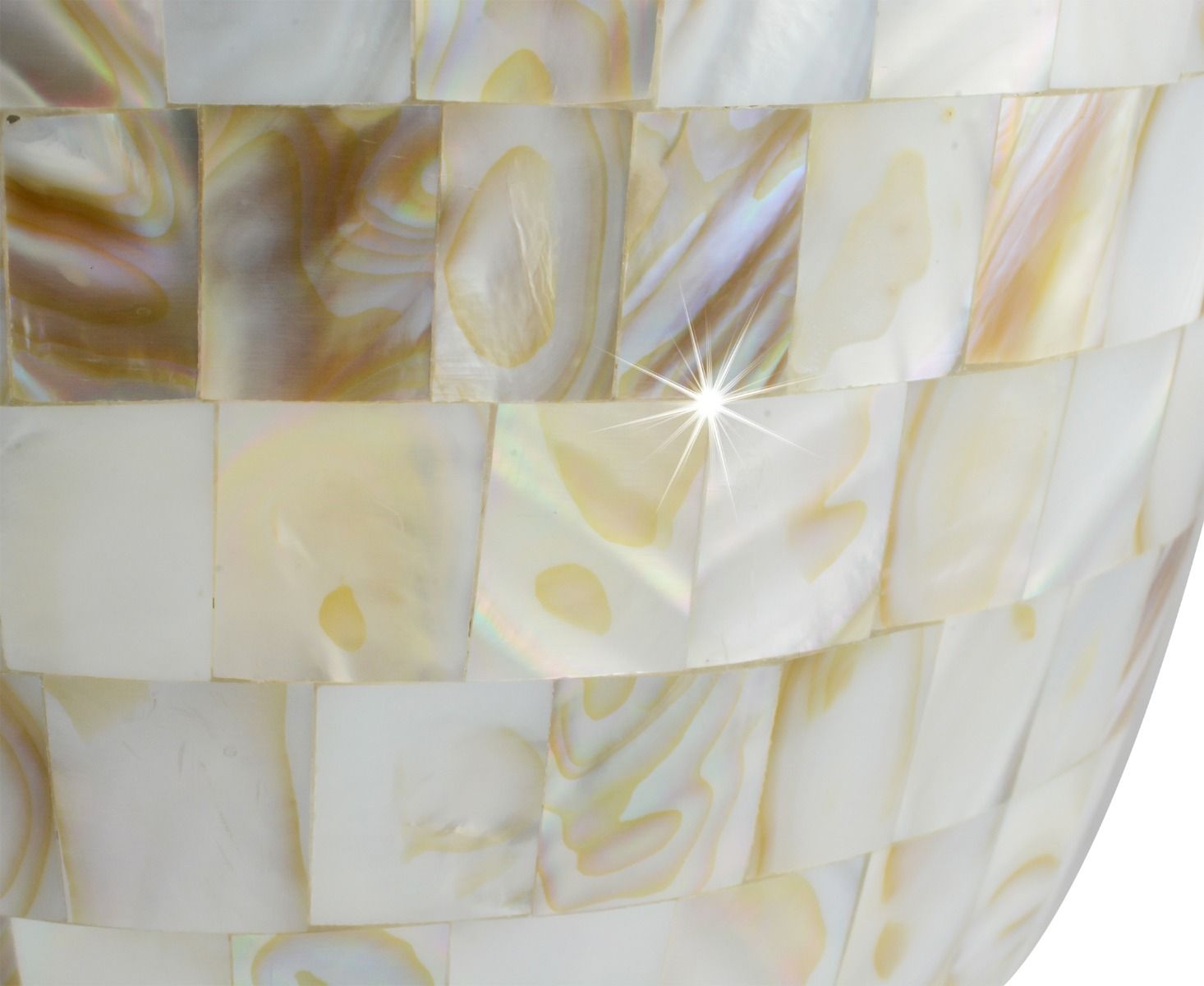 Regal Mother of Pearl Brass Urn