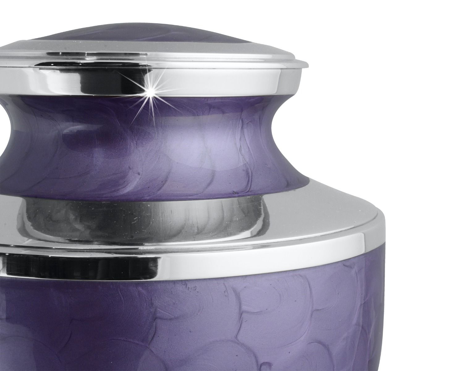 Purple Plain Adult Brass Urn