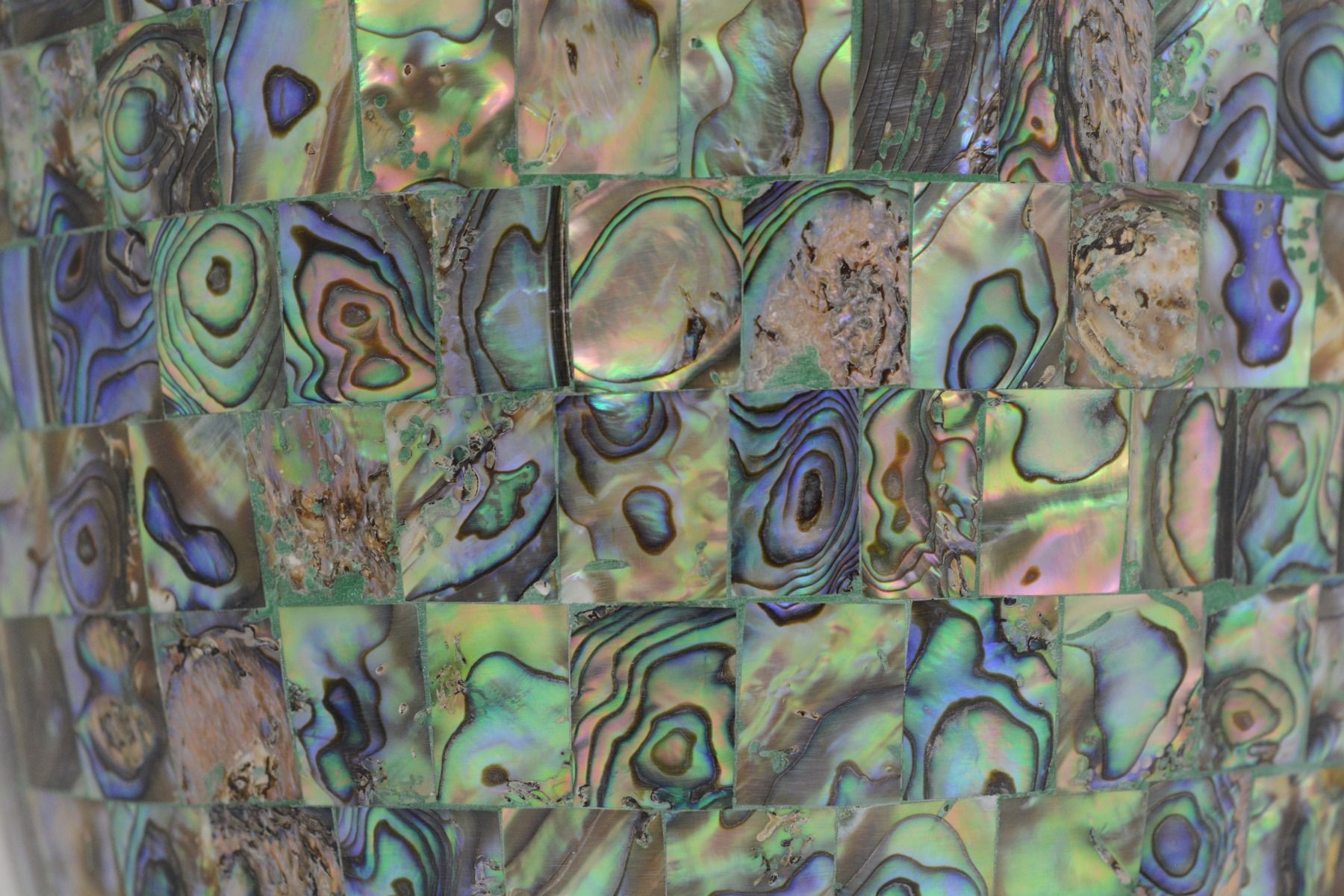 Regal Abalone Brass Urn