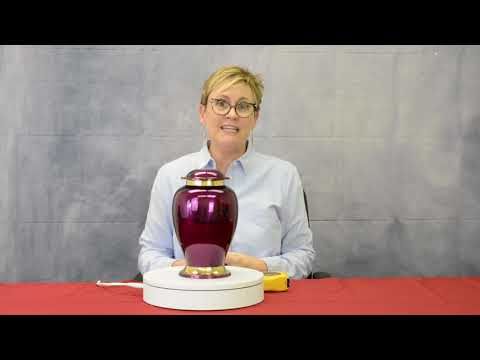 Gleaming Purple Urn