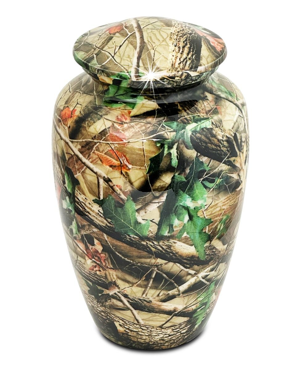 Timeless Camo Brass Urn