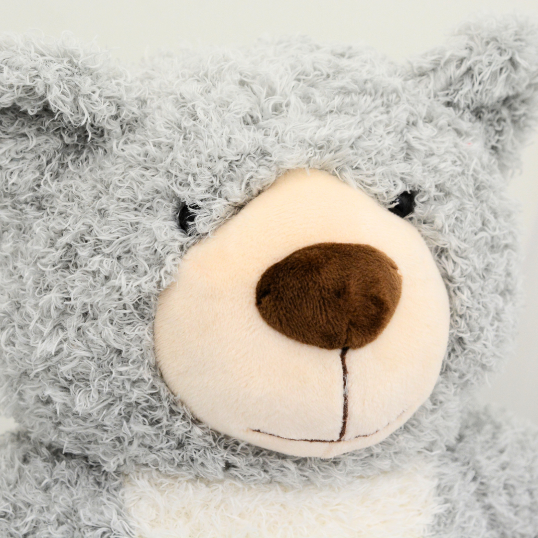 Loving Teddy Bear Gray Keepsake Urn