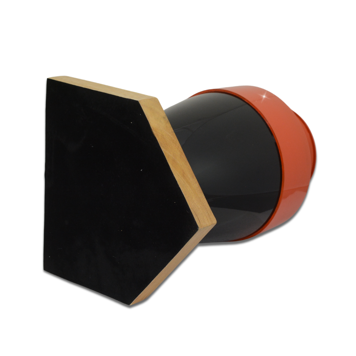 Orange and Black Baseball Urn