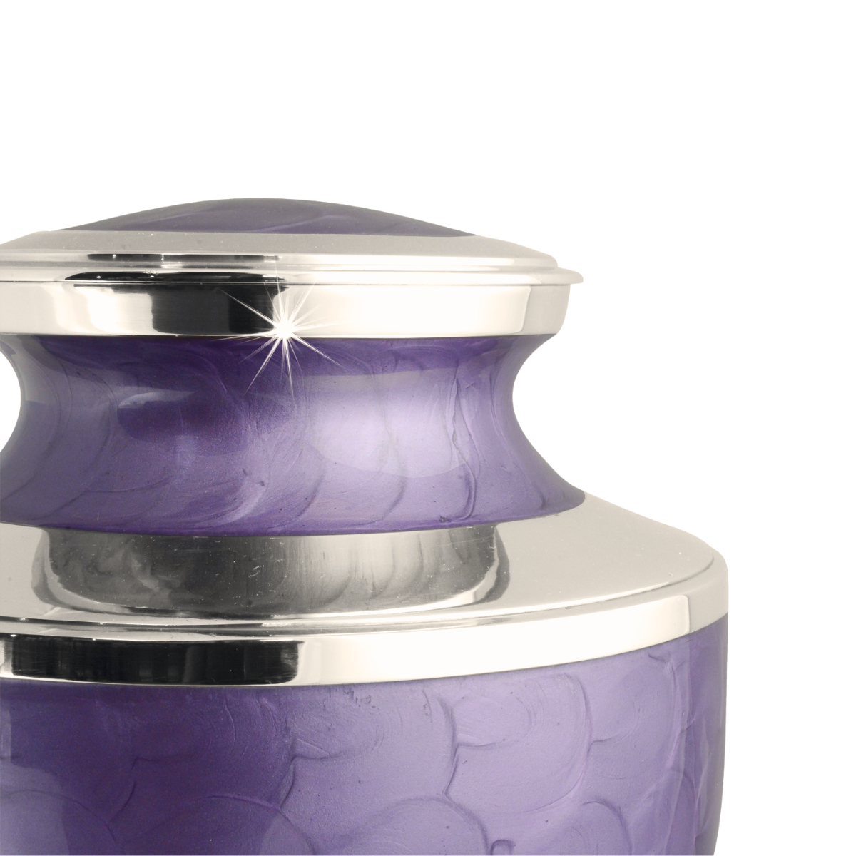 Purple Plain Adult Brass Urn