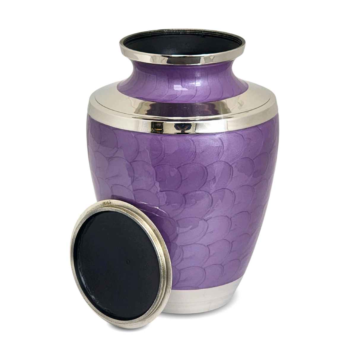 Purple Plain Adult Brass Urn