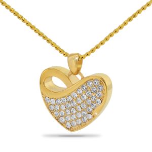 Gleaming-Solid-Gold-Crystal-Necklace-Keepsake