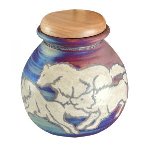 Spirit-Wolves-Raku-Urn