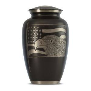 Timeless-Eagle-&-Flag-Brass-Urn