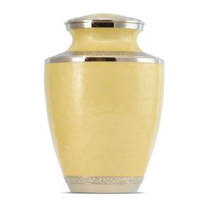 Yellow-Floral-Adult-Brass-Urn