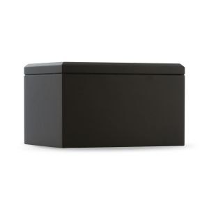 Small Urn/ Wood Black Urn