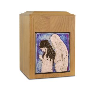 Raku-Wood-Angel-Cremation-Urn