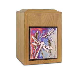 Raku-Wood-Dragonfly-Cremation-Urn