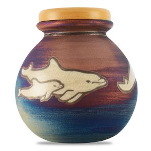 Celestial-Dolphins-Raku-Urn