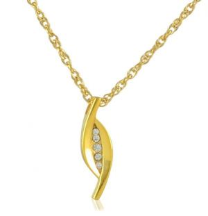 Crystal and Gold Steel Keepsake Pendant