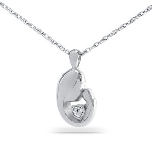 Mother's-Love-White-Stone-Steel-Keepsake