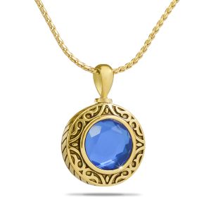September Blue Gold Steel Keepsake