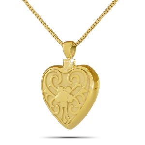 Heart-Flower-Gold-Steel-keepsake