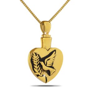 Heart-Dove-Gold-Steel-Pendant-Urn