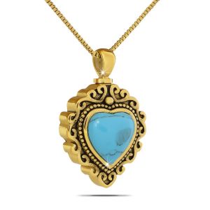 Turquoise-Heart-Stone-Gold-Steel-Pendant-Urn