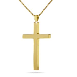 10K Large Cross Solid Gold Keepsake