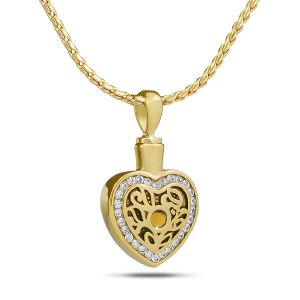 November w/ Citrine Gold Steel Keepsake