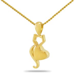 Kitty Love Gold Steel Keepsake