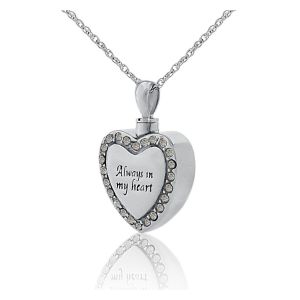 Always-Steel-Heart-With-White-Stones