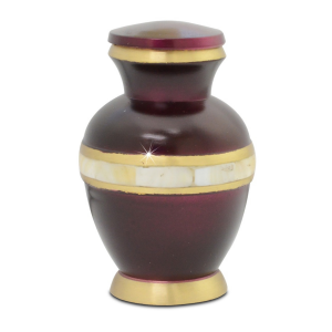 Burgundy Marble Elegance Keepsake Urn