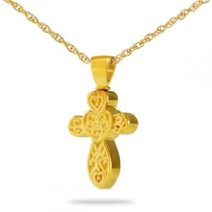Elegant-Cross-Gold-Steel-Keepsake