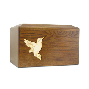 Golden-Hummingbird-Wooden-Urn