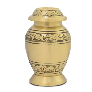 Golden Leaf Elegance Keepsake Urn