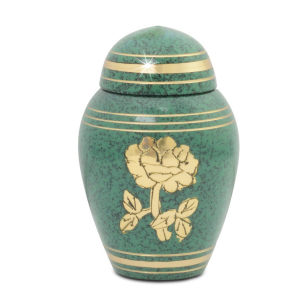 Golden Rose Keepsake Urn.