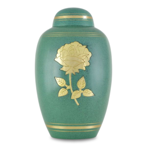 Green-Golden-Rose-Urn