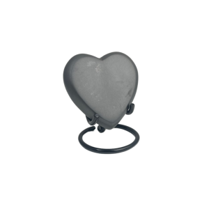 Grey Steel Heart Keepsake