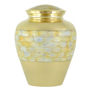 Mother-of-Pearl-Brass-Urn