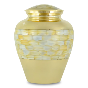 Mother-of-Pearl-Brass-Urn