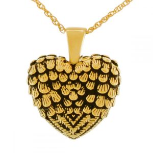 Solid-Gold-Feather-Winged-Heart-Necklace-Keepsake