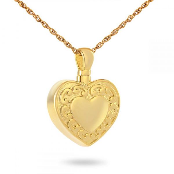 Sacred Loved Pendant Solid Gold Keepsake