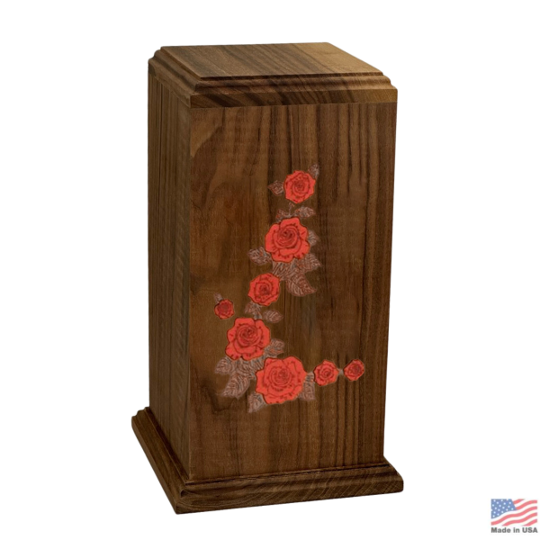 Blossom Embrace Walnut Urn