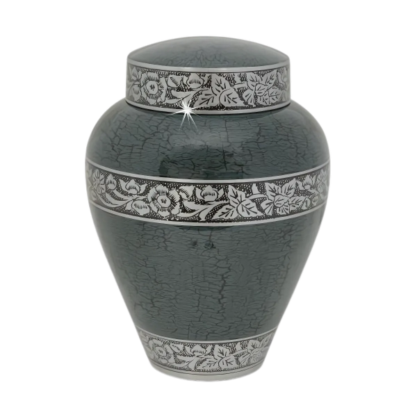 Forest Green Bounty Aluminum Urn