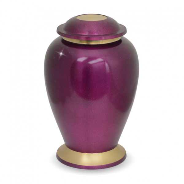 Gleaming Purple Urn